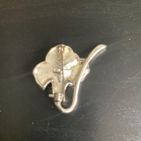 Monet Orchid Brooch - Picture 5 of 6